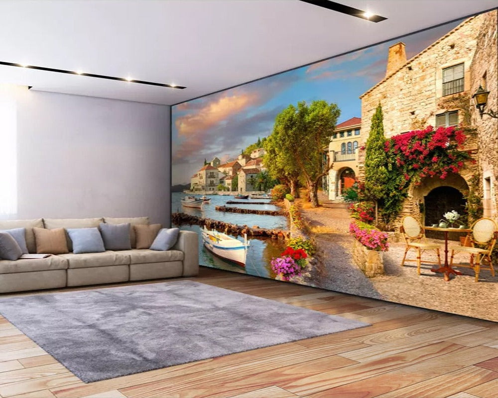 3D Wallpaper Quay in Collure SKU# WAL0215